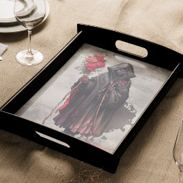 Zauberei | Shadowy Dark Hexe glühende rote Augen Seidenpapier