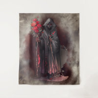 Zauberei | Shadowy Dark Hexe glühende rote Augen