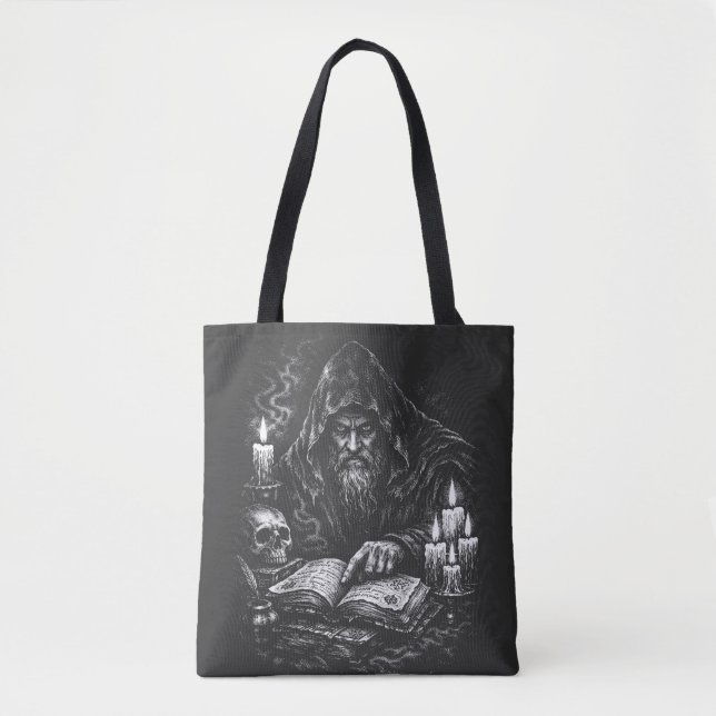 Zauberer beim Studium des Grimoire — von BurnsInHe Tasche (Vorderseite)