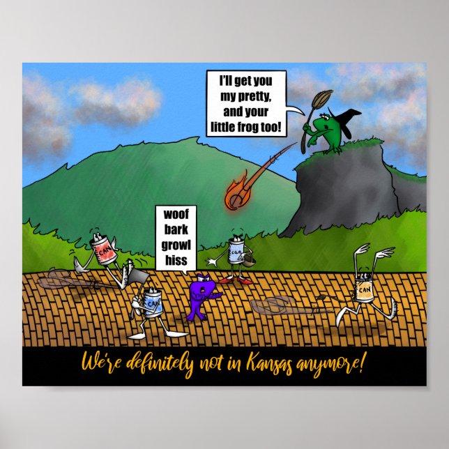 Zauberer der Frösche 10" x 8" Poster (Vorne)