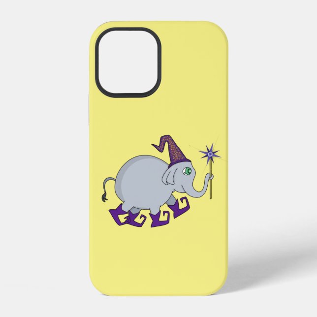 Zauberer Elefant iPhone 12 Hülle (Rückseite)