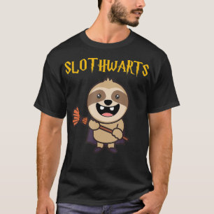 Zauberer Faultier Harry Faultierwarts Geschenke Lu T-Shirt