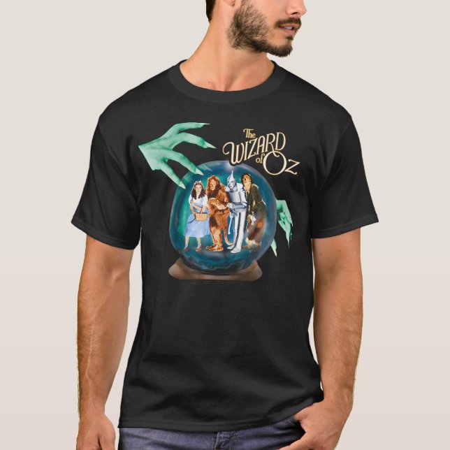 Zauberer für den Kristallball von Oz T-Shirt (Vorderseite)