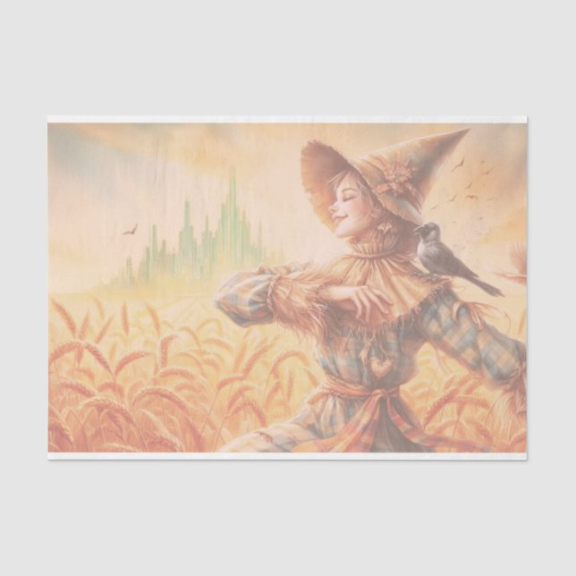Zauberer für Oz - Dekopapier für Scarecrow Seidenpapier (Vorderseite)