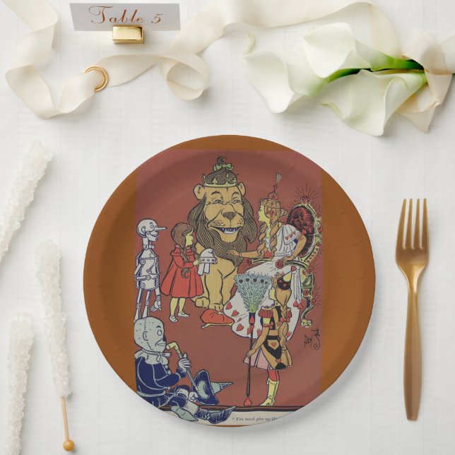 Zauberer für Oz-Papierplatte Pappteller (Hochzeit)