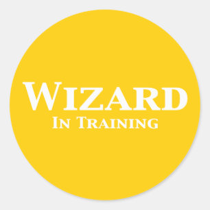 Zauberer in den Trainings-Geschenken Runder Aufkleber