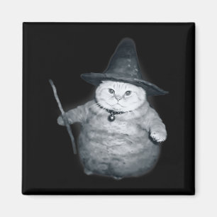 Zauberer-Kätzchen-Meme Chonk Hexe Katze Meme Zucht Magnet