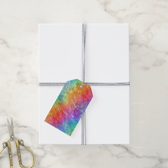 Zauberer - lebendiger Kristallregenbogen: Geschenk Geschenkanhänger (Mit Garn)