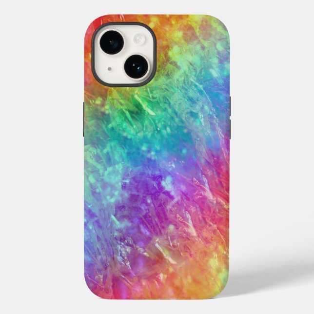 Zauberer - lebhafter Regenbogenriss ombre: Case-Mate iPhone 14 Hülle (Rückseite)