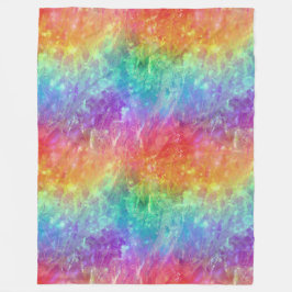 Zauberer - lebhafter Regenbogenriss ombre: Fleecedecke