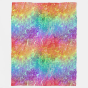 Zauberer - lebhafter Regenbogenriss ombre: Fleecedecke