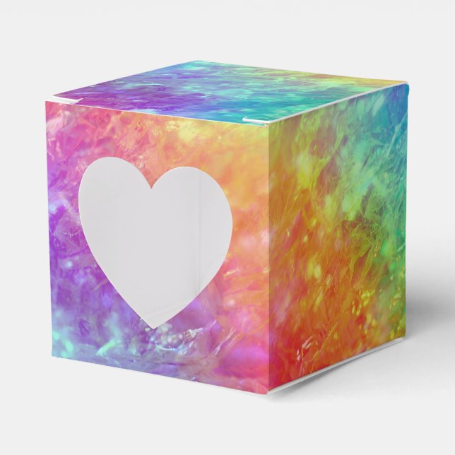 Zauberer - lebhafter Regenbogenriss ombre: Geschenkschachtel (Vorderseite)