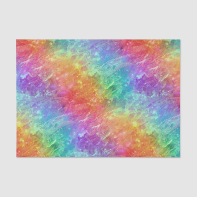 Zauberer - lebhafter Regenbogenriss ombre: Seidenpapier (Vorderseite)