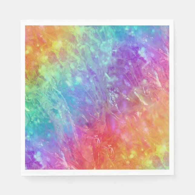 Zauberer - lebhafter Regenbogenriss ombre: Serviette (Vorderseite)