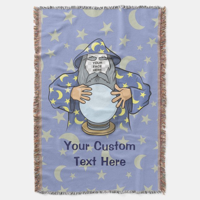 Zauberer mit Gesicht Decke (Vorderseite Vertikal)