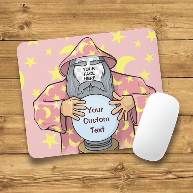 Zauberer mit Gesicht Mousepad (Von Creator hochgeladen)