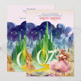 Zauberer Oz Birthday Good Witch Geburtstag Einladung