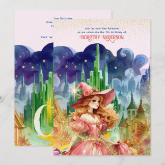 Zauberer Oz Birthday Good Witch Geburtstag Einladung