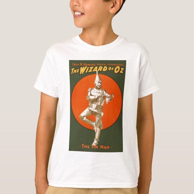 Zauberer Oz Tin Man - Vintages Musiktheater T-Shirt (Vorderseite)