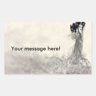 Zauberer Rechteckiger Aufkleber