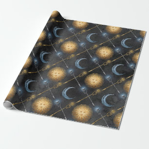 Zauberer Sonne und Mond Geschenkpapier