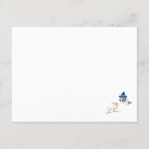 Zauberer und Hirsche Postkarte