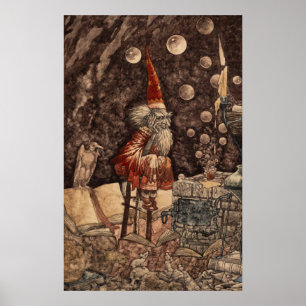 Zauberer von Charles Folkard Poster