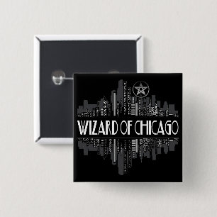 Zauberer von Chicago Dresden Fans Button