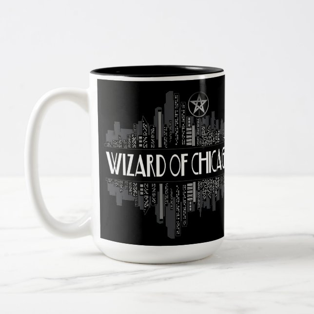 Zauberer von Chicago Dresden Fans Zweifarbige Tasse (Links)