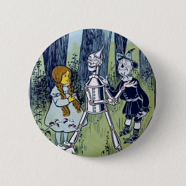 Zauberer von Oz Dorothy Tin Woodsman Button (Vorderseite)