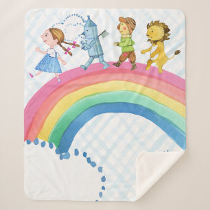 Zauberer von Oz Rainbow Sherpa Blanket Sherpadecke