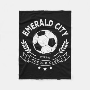 Zauberer von Oz Smaragd-Stadt Fußball Fussball Kos Fleecedecke