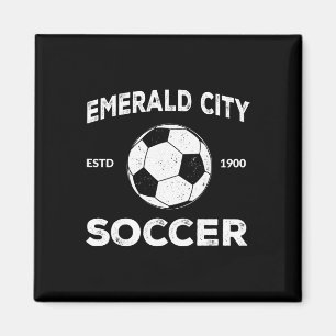 Zauberer von Oz Smaragd-Stadt Fußballkostüm Magnet