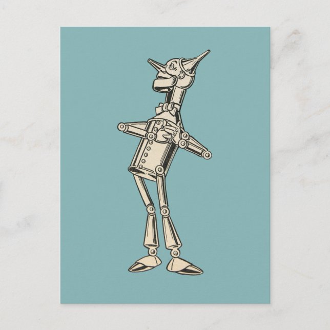 Zauberer von Oz Tin Man Postkarte (Vorderseite)