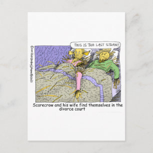Zauberer von Oz Vogelscheuche Lustige Cartoon-Tass Postkarte
