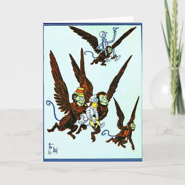 Zauberer von Oz Winged Affen, die Affen fliegen Karte (Vorderseite)
