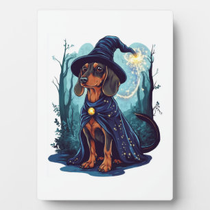 Zauberer Wiener � Magischer Dachshund Fotoplatte