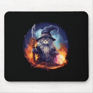 Zauberer-Zauberer-Katze Mousepad