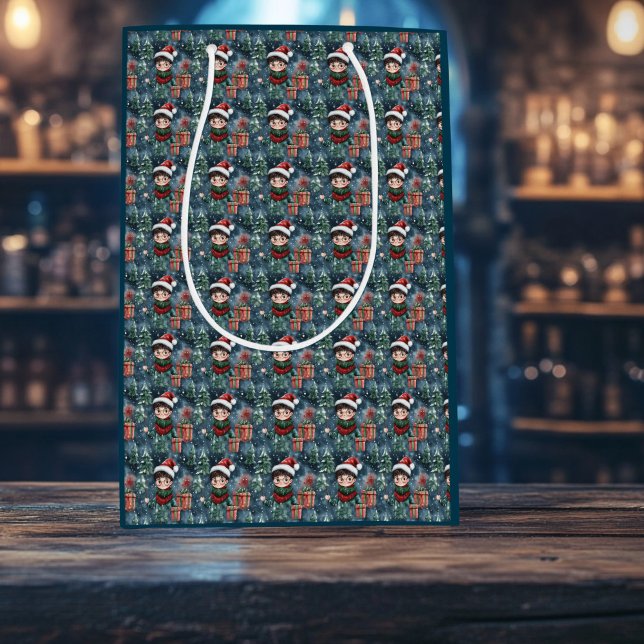 Zaubererurlaub Mittlere Geschenktüte (Christmas Wizard Gift Bag)