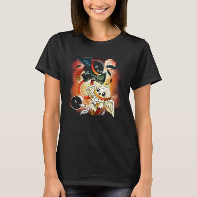 Zaubereulen T-Shirt (Vorderseite)