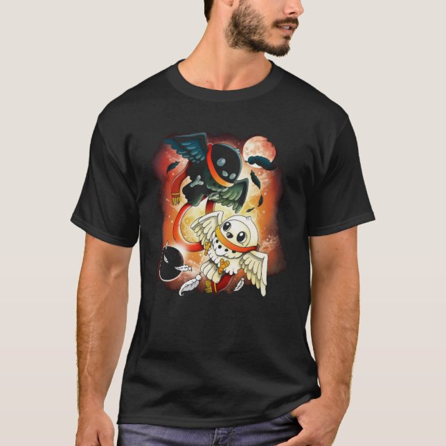 Zaubereulen T-Shirt (Vorderseite)