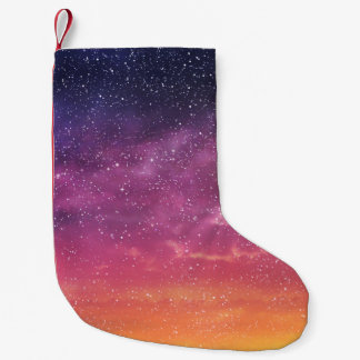Zauberfarbe: Himmelshintergrund bezaubern. Kleiner Weihnachtsstrumpf
