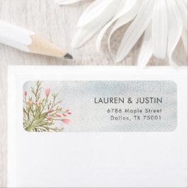 Zauberforst Floral Wedding Rücksendeadresse Etiket