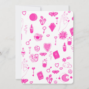 zauberhaft pinkfarben einladung