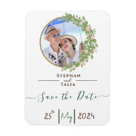 Zauberhafte Blumen Hochzeit Magnet