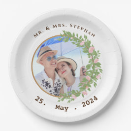 Zauberhafte Blumen Hochzeit Pappteller