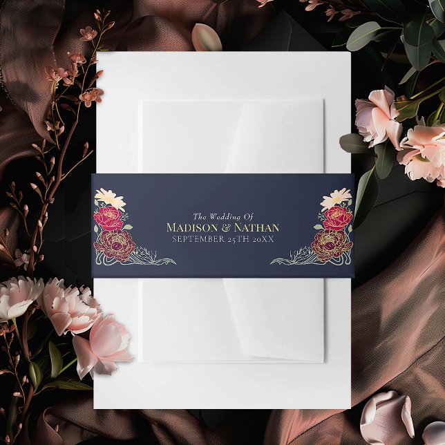 Zauberhafte Blumenhochzeit im Garten Einladungsbanderole (Von Creator hochgeladen)