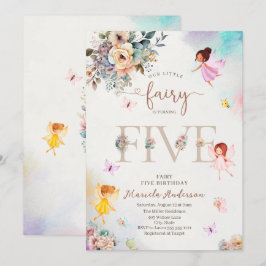 Zauberhafte Blumenpracht-Prinzessin macht fünf Wür Einladung