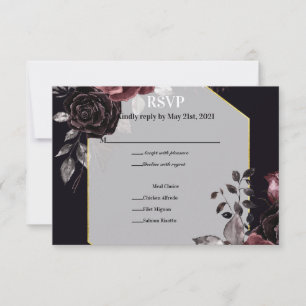 Zauberhafte Blüten RSVP Karte