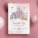 Zauberhafte Burg Einhorn Rosa Prinzessin 1. Geburt Einladung<br><div class="desc">Zauberhafte Burg Einhorn Rosa Prinzessin 1. Geburtstag Einladung</div>